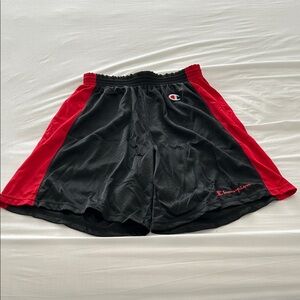 Champion Black and Red Mesh Shorts